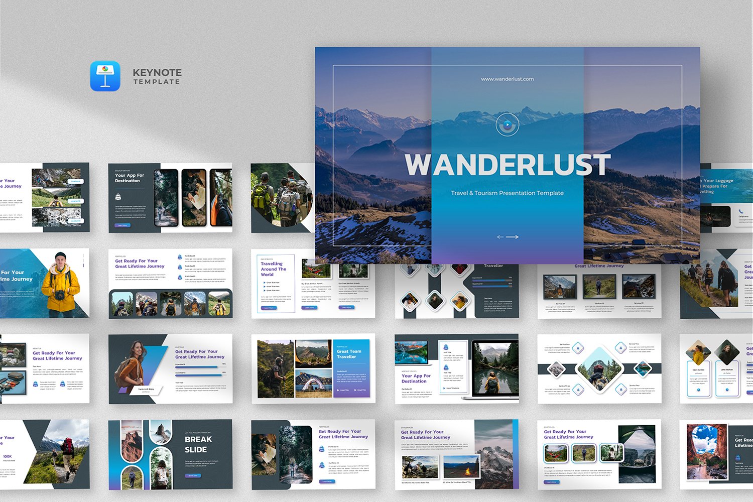 Wanderlust - Adventure Travel Keynote Template