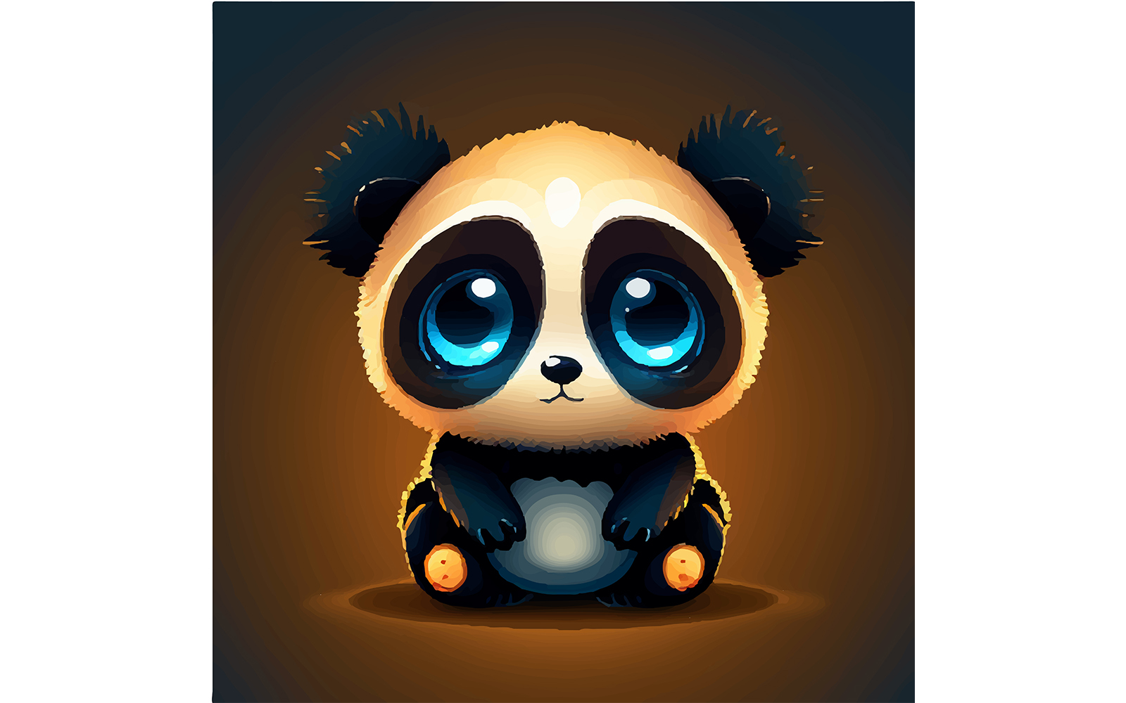 Arnau Vibius Panda Illustration Vector