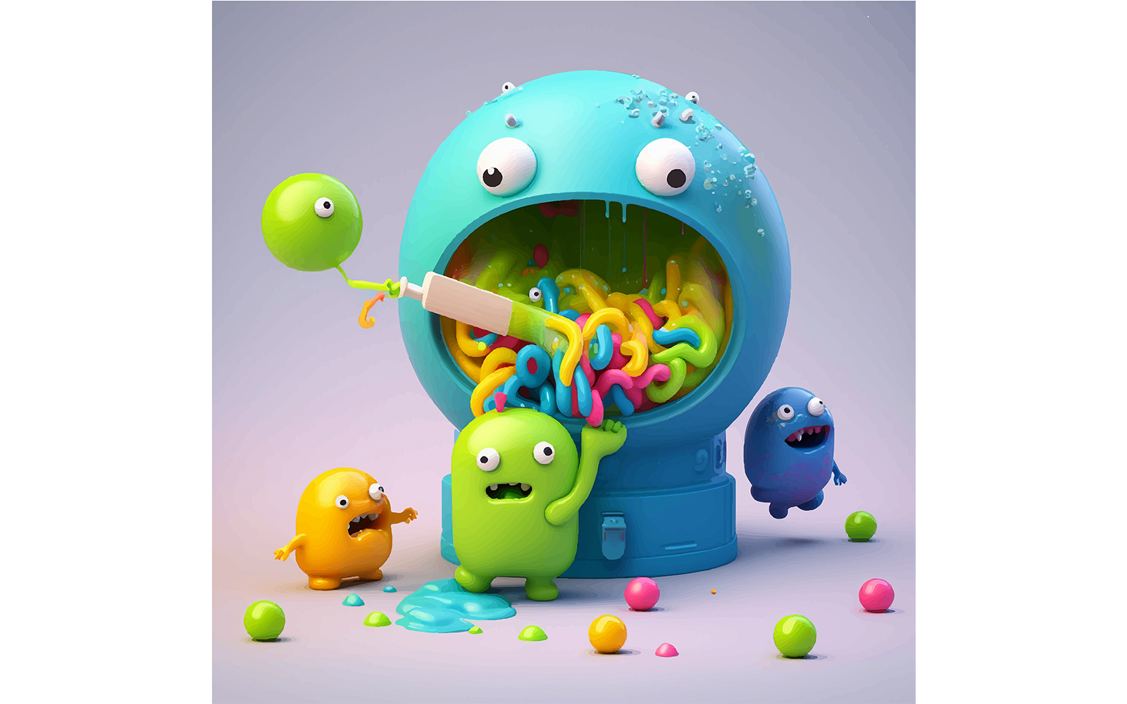 Mikoláš Albertus Pop It Slimes Illustration Vector