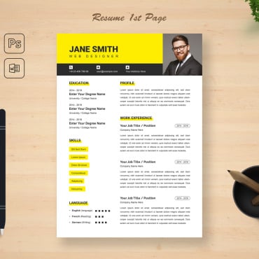 With Photo Resume Templates 325354