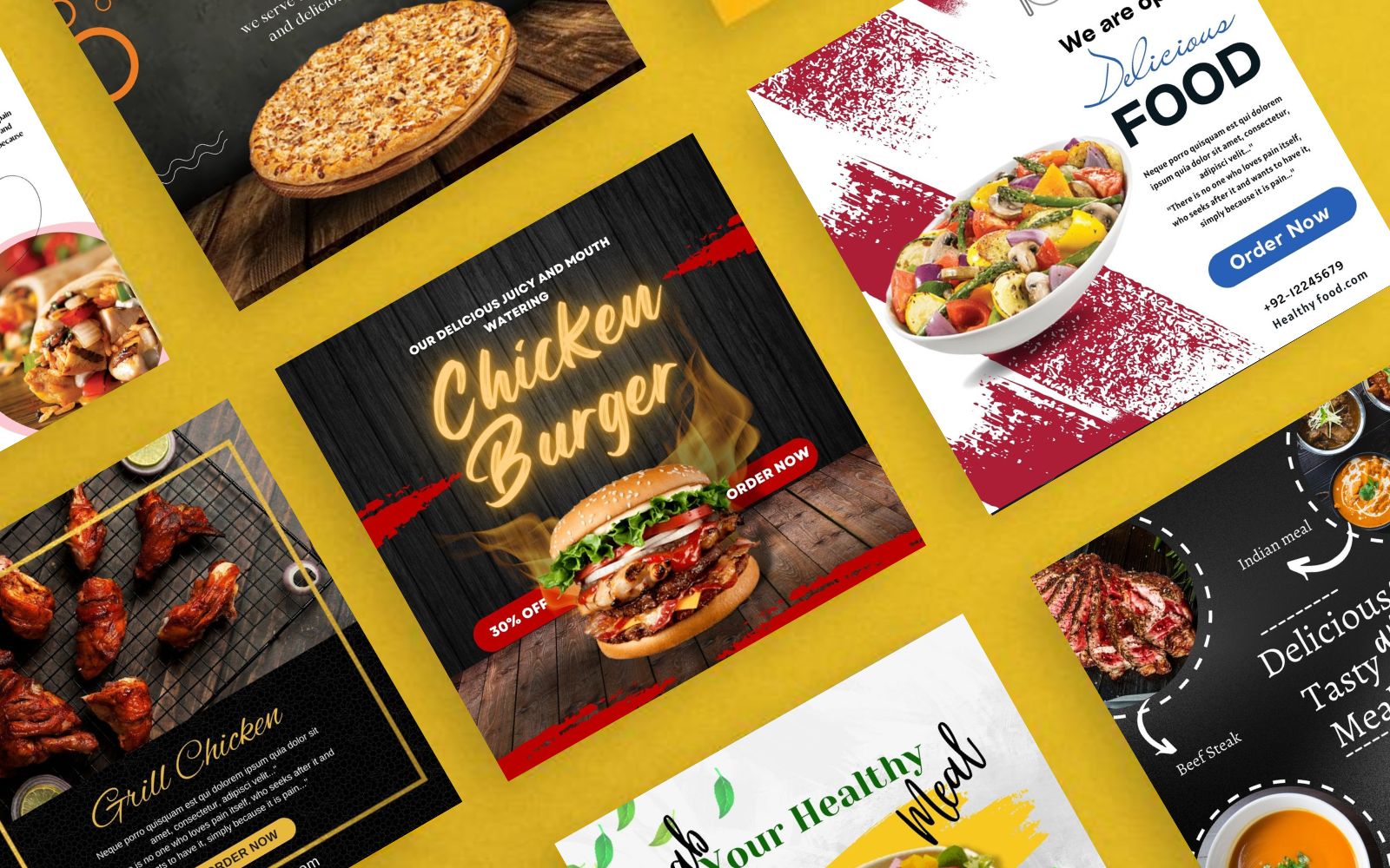 20 Food Instagram Post Templates