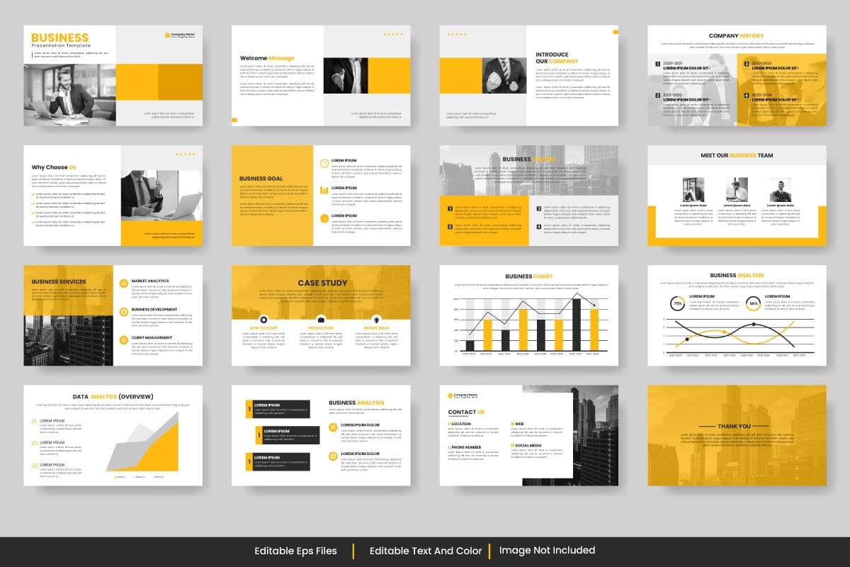 Vector  business  presentation slides template design minimalist business layout template