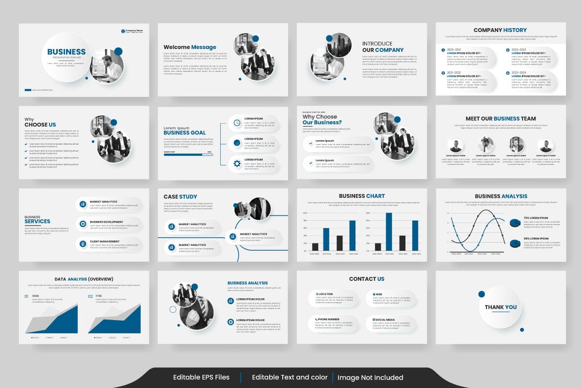 Vector  business  presentation slides template design  business layout template design