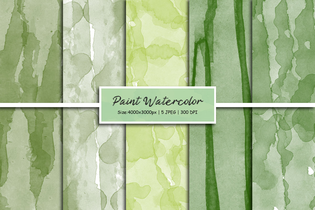 Colorful paint watercolor background, splash textured background, Green watercolor digital paper