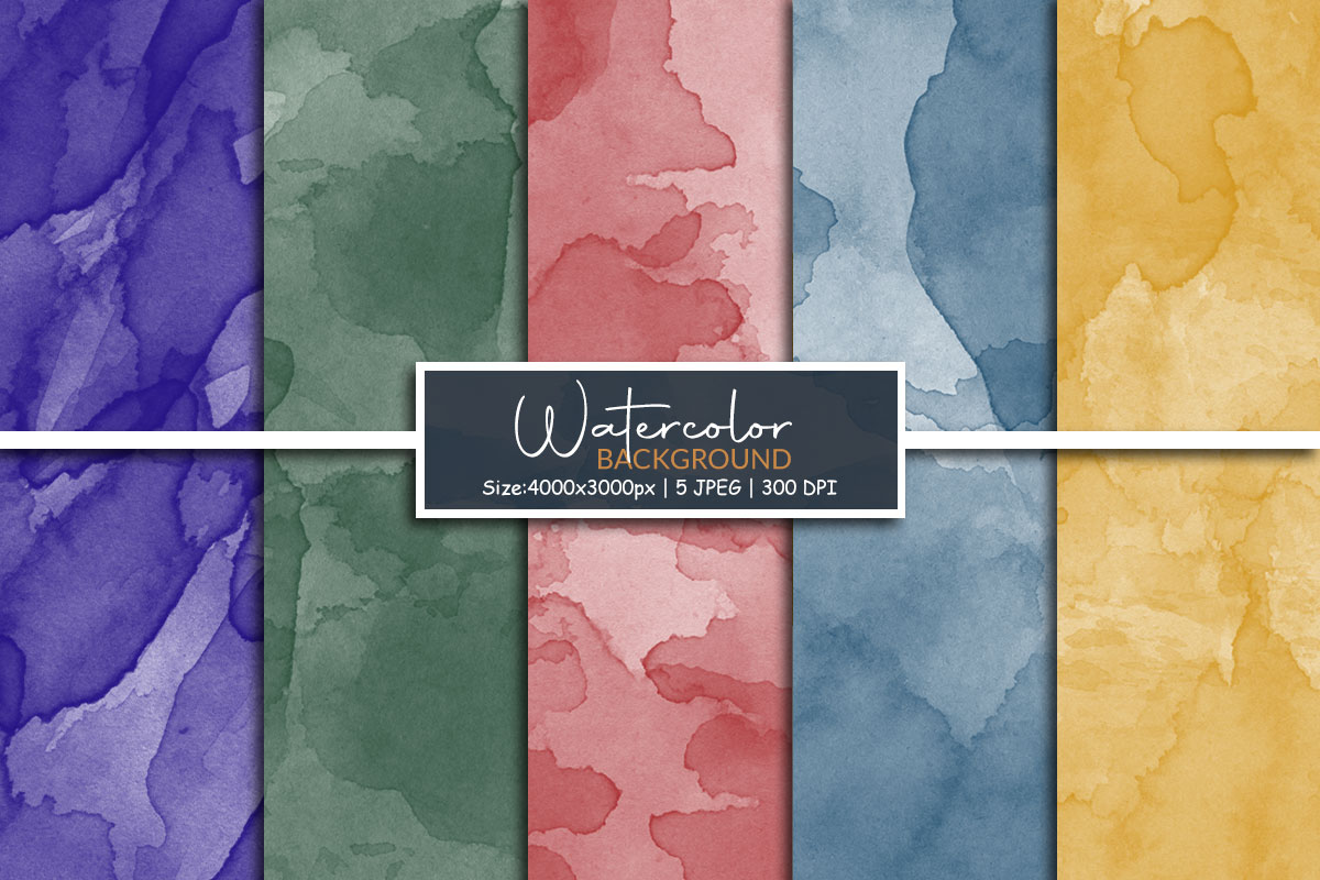 Watercolor paint digital paper and Abstract splatter texture background