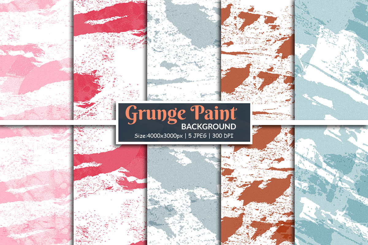 Grunge paint brush stroke background, Abstract paint splatter watercolor texture background