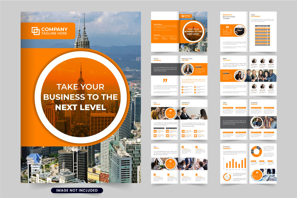 Modern business proposal template vector