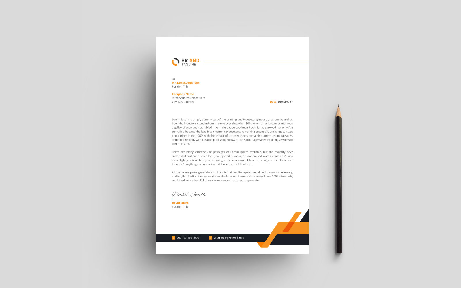 Business Letterhead Template Design