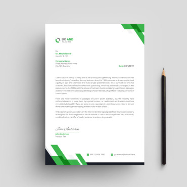 Letter Business Corporate Identity 325500