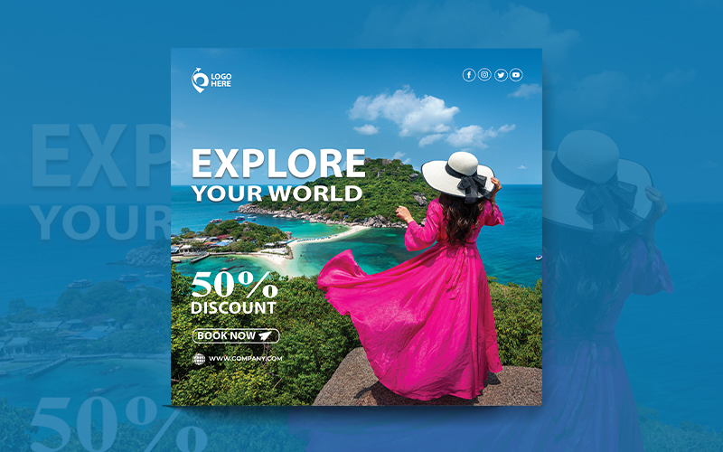 Flyer Template - Modern Travel Agency - Tour Packages