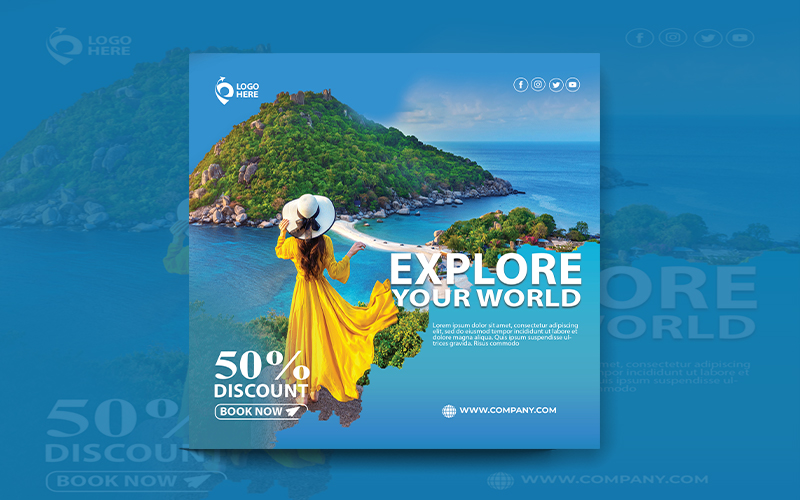Flyer Template - Modern Travel Agency - Tourist Trips - Other