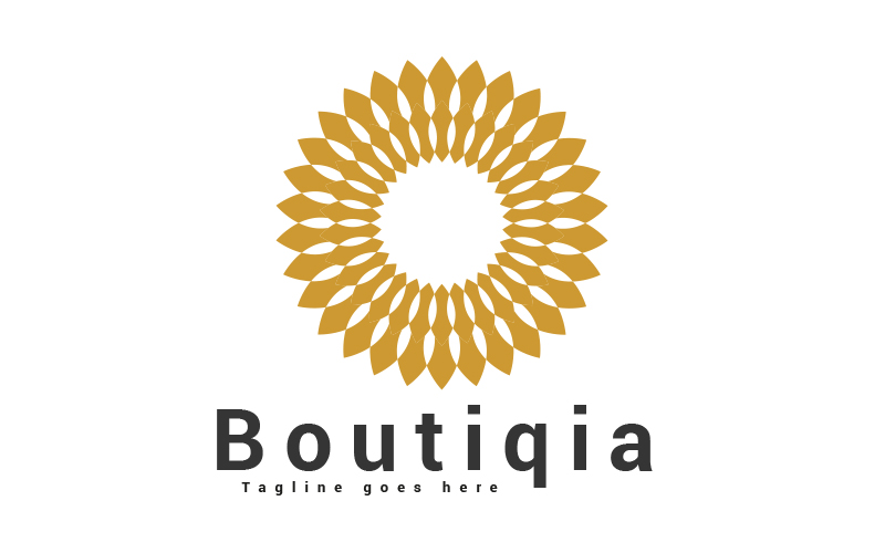Boutique line art luxury logo design