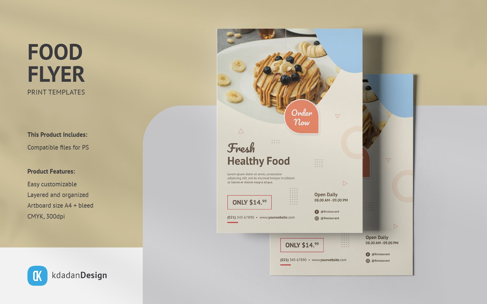 Food Flyer PSD Templates Vol 018