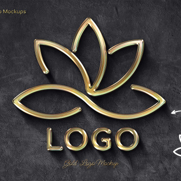 Mockup Gold Illustrations Templates 325666