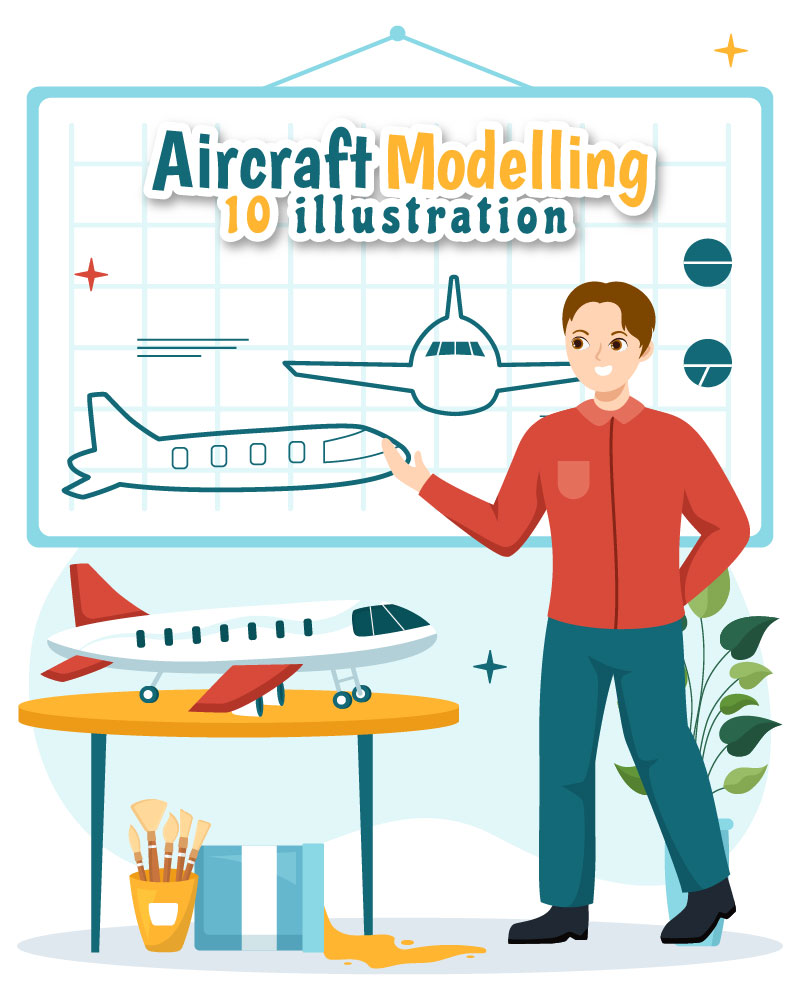 10 Aircraft Modelling and Crafting Illustration