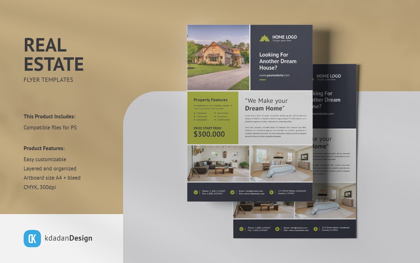 Real Estate Flyer PSD Templates Vol 073