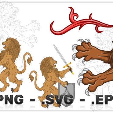 Lion Feline Vectors Templates 326018