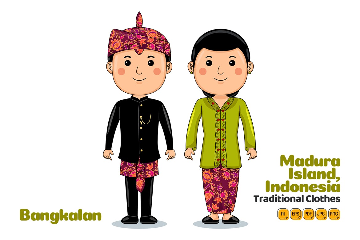 Bangkalan Madura Indonesia Traditional Cloth