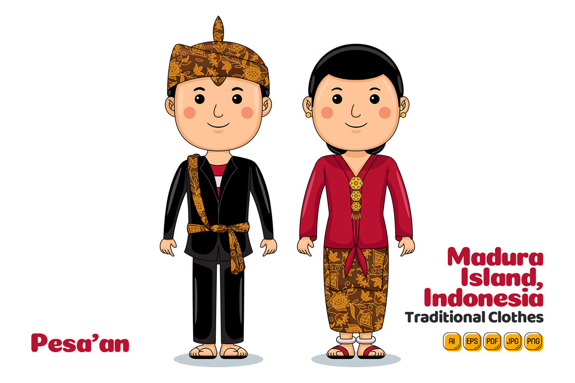 Pesa'an Madura Indonesia Traditional Cloth