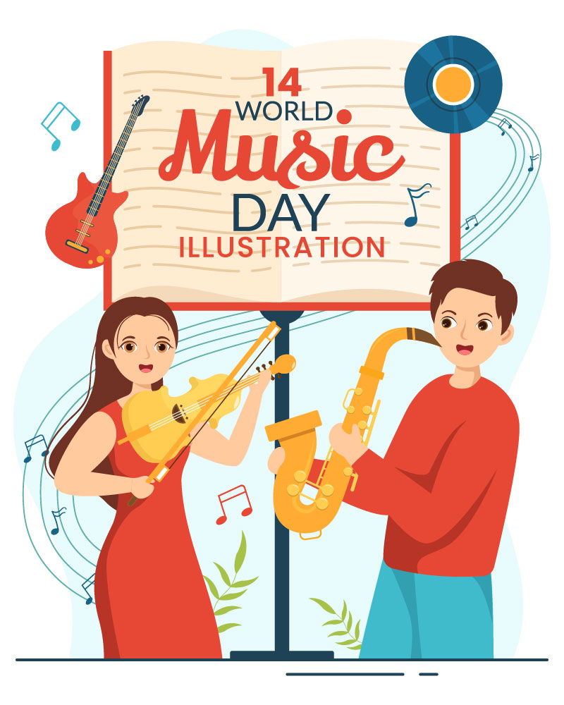 14 World Music Day Illustration