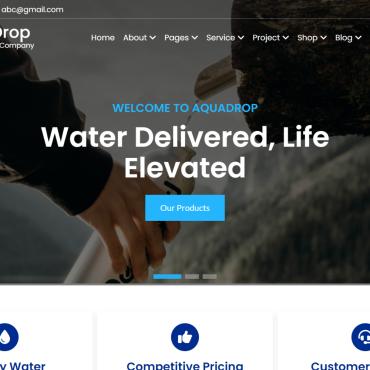 Company Delivery Responsive Website Templates 326211