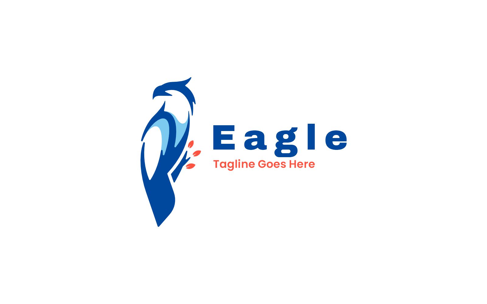 Eagle Simple Mascot Logo Template