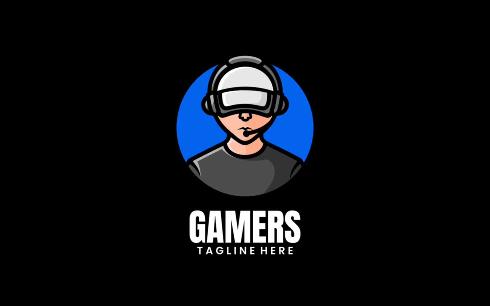 Gamers Mascot Cartoon Logo