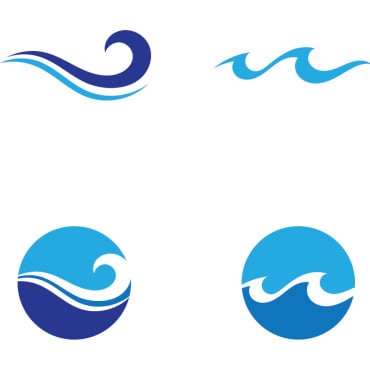 Blue Water Logo Templates 326368