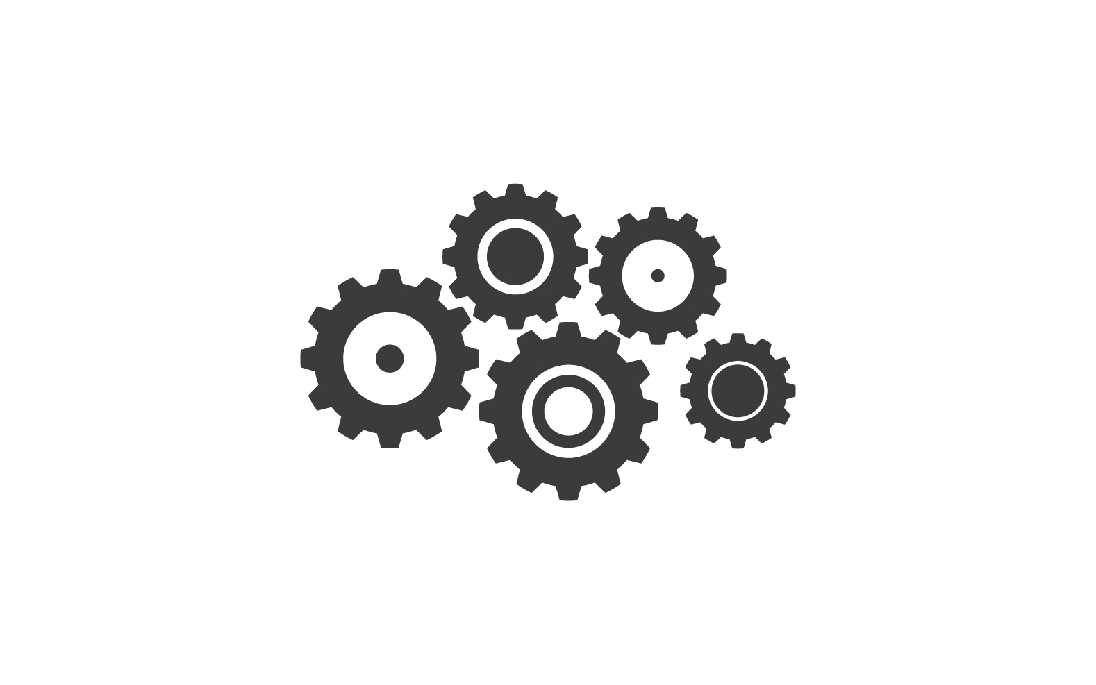 Gear machine symbol logo design vector v14