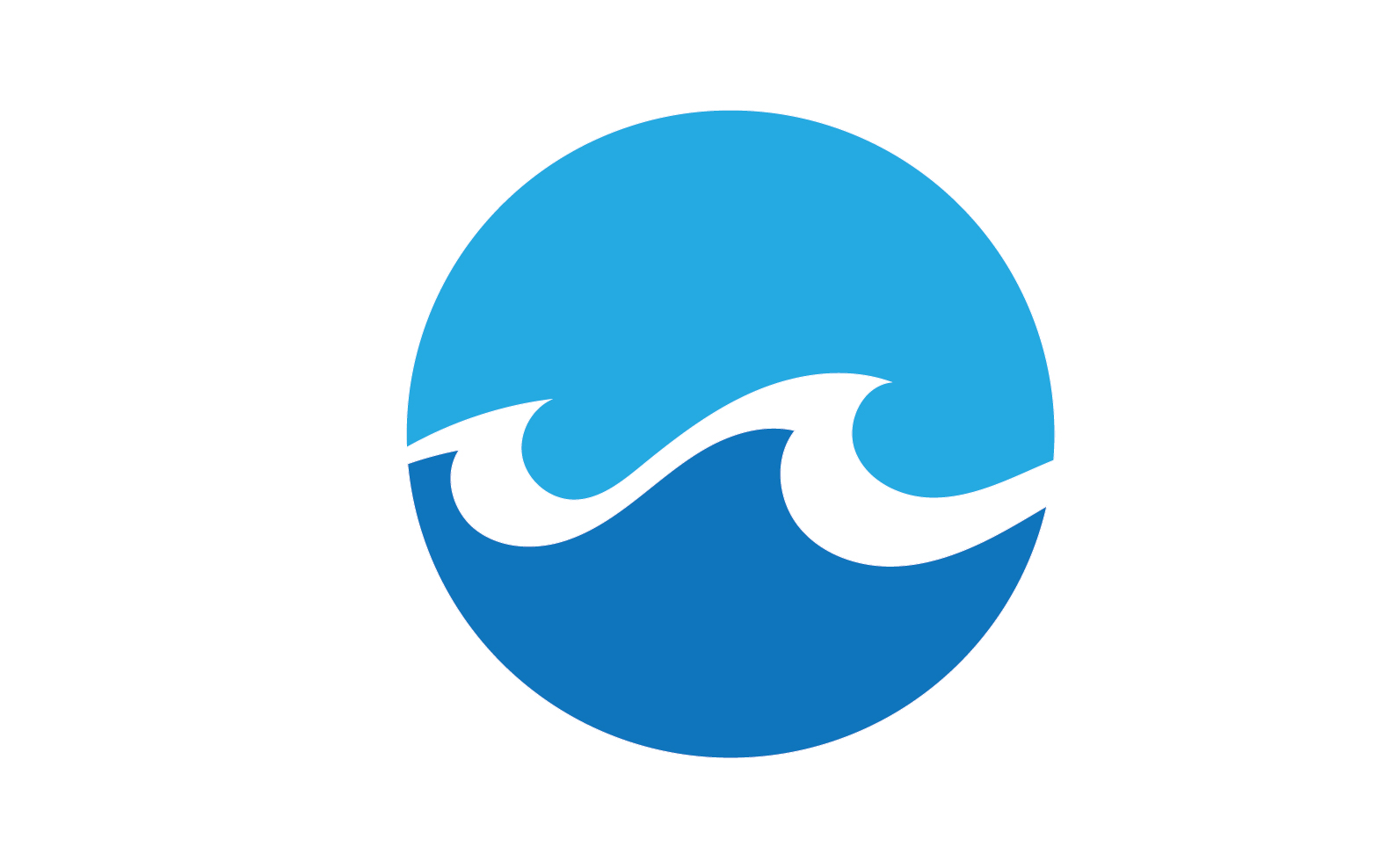 Beach water wave logo design company logo v34