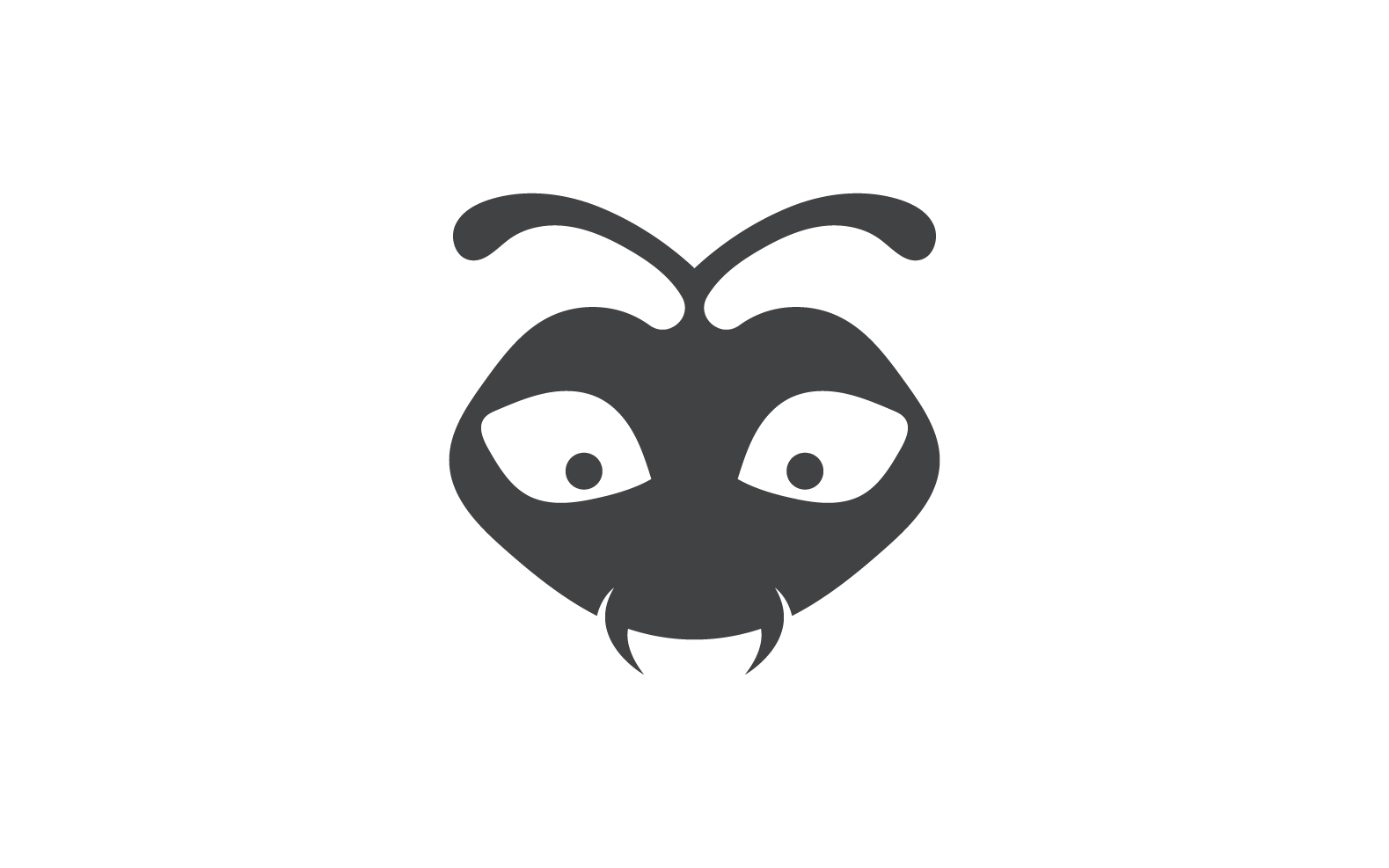Ant head animals logo vector v26