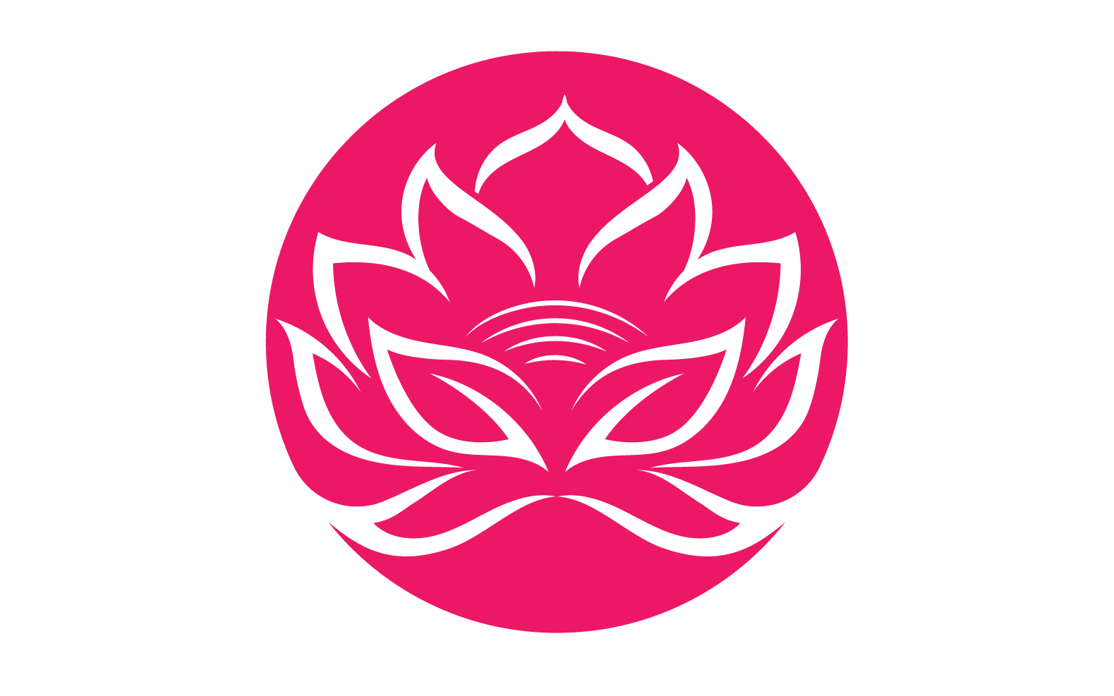 Flower lotus yoga symbol vector design company name v28