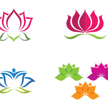 Yoga Lotus Logo Templates 326559