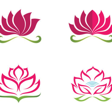 Yoga Lotus Logo Templates 326560