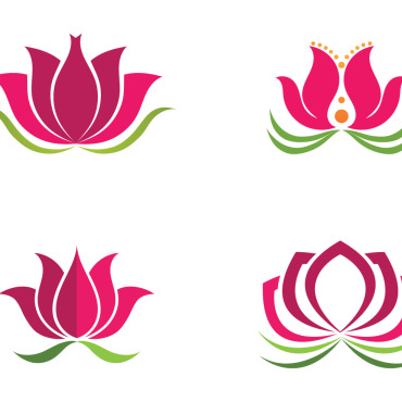 Yoga Lotus Logo Templates 326561