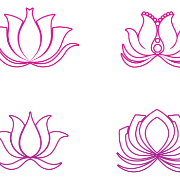 Yoga Lotus Logo Templates 326565