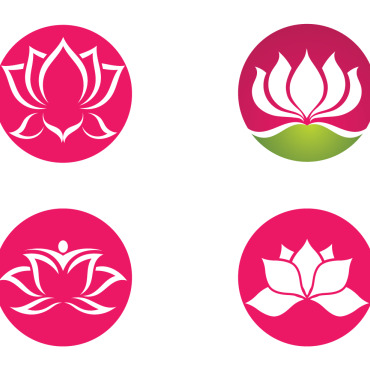 Yoga Lotus Logo Templates 326567