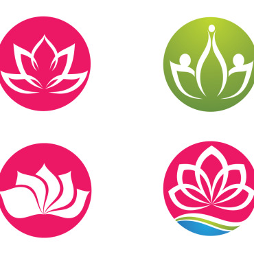 Yoga Lotus Logo Templates 326570