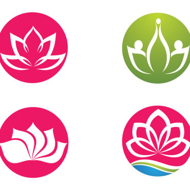 Yoga Lotus Logo Templates 326570