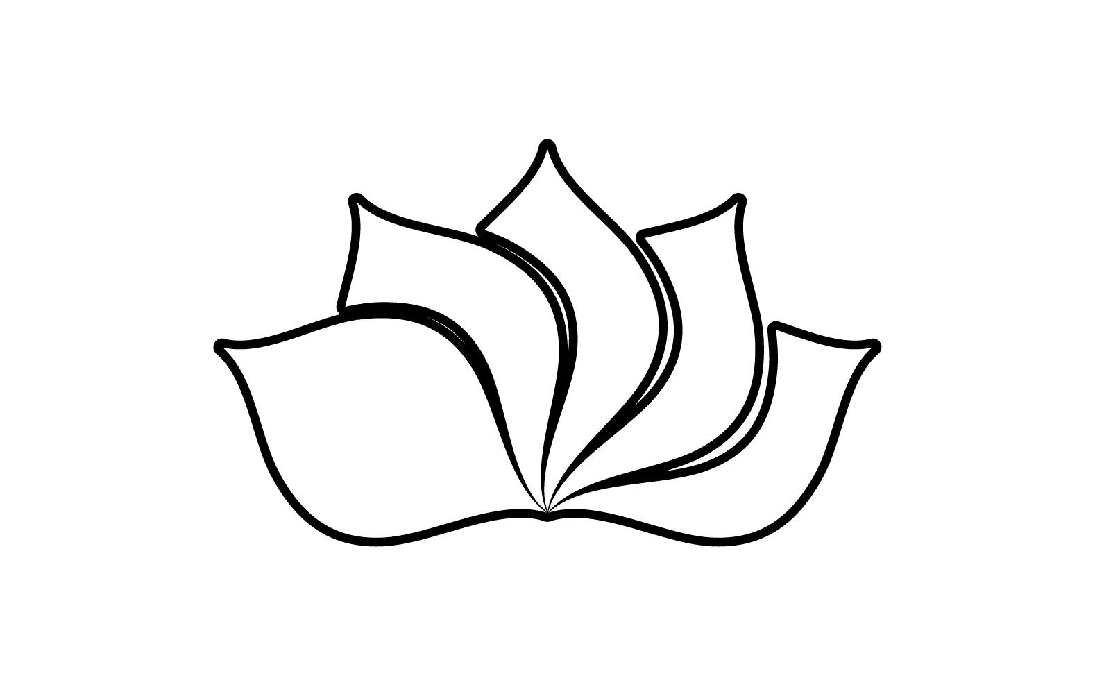 Flower lotus yoga symbol vector design company name v47