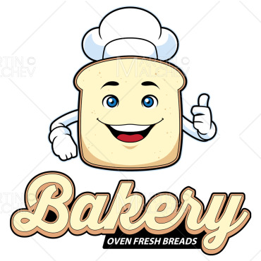Bread Mascot Illustrations Templates 326613