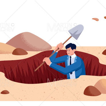Shovel Digging Illustrations Templates 326621