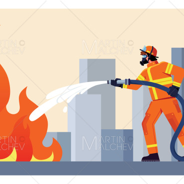 Firefighter Firemen Illustrations Templates 326638