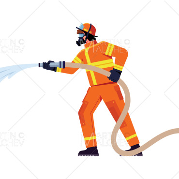 Firefighter Firemen Illustrations Templates 326639