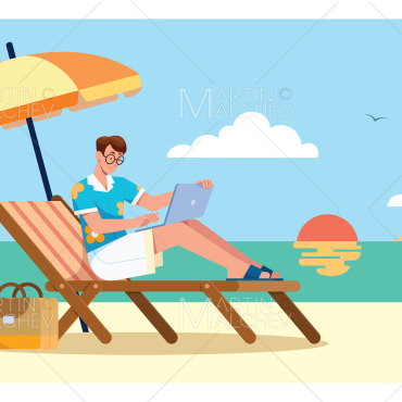 Freelance Umbrella Illustrations Templates 326645