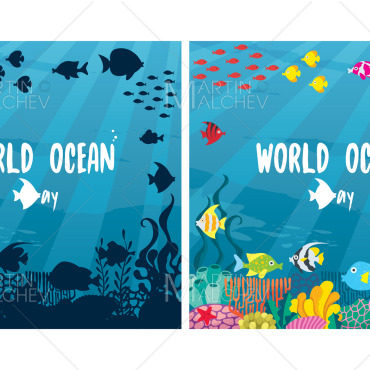 Ocean Day Illustrations Templates 326678