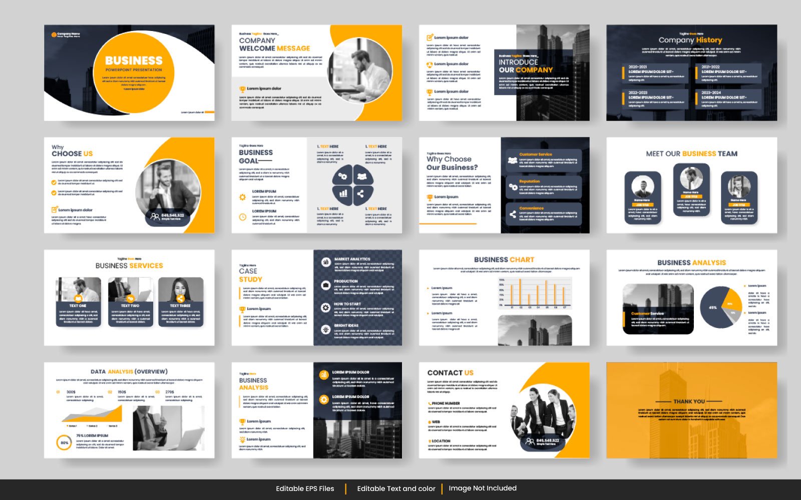 Annual report business powerpoint presentation slide template and business proposal  vector