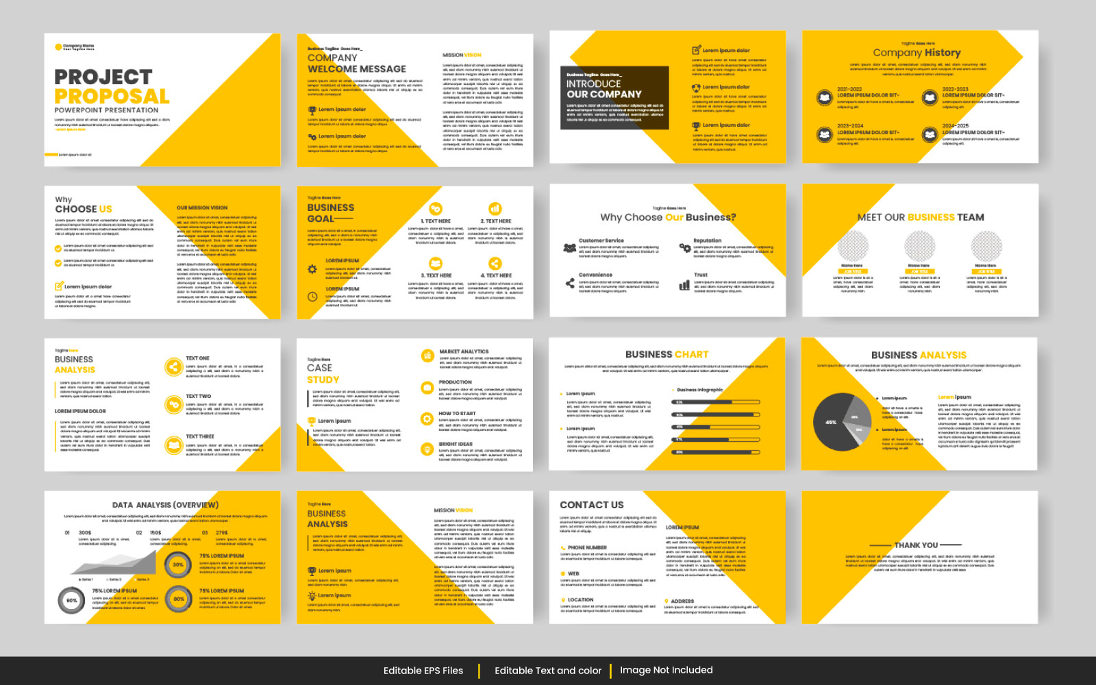 business powerpoint presentation slide template and business proposal