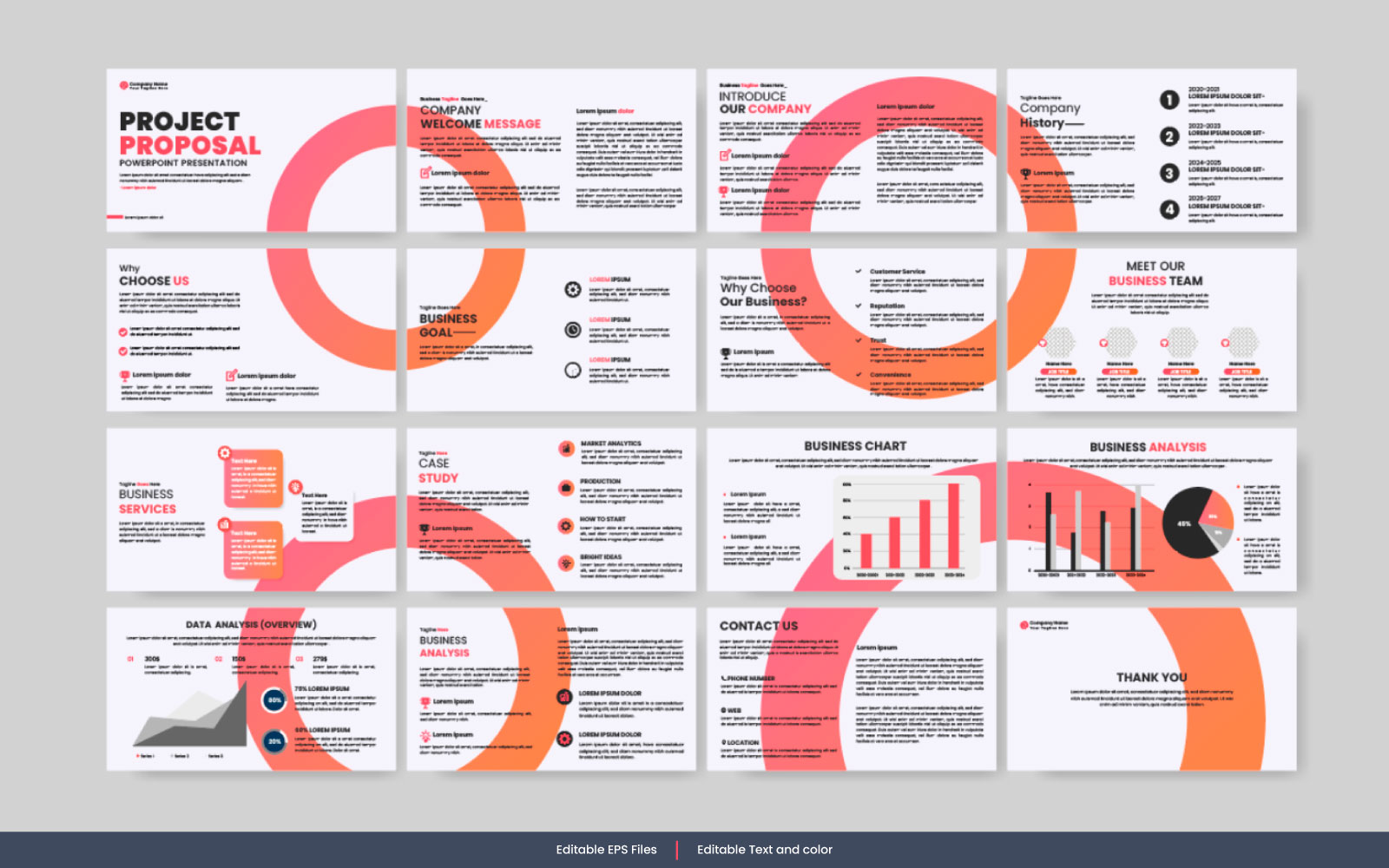 Business powerpoint presentation slide vector  template and business proposal