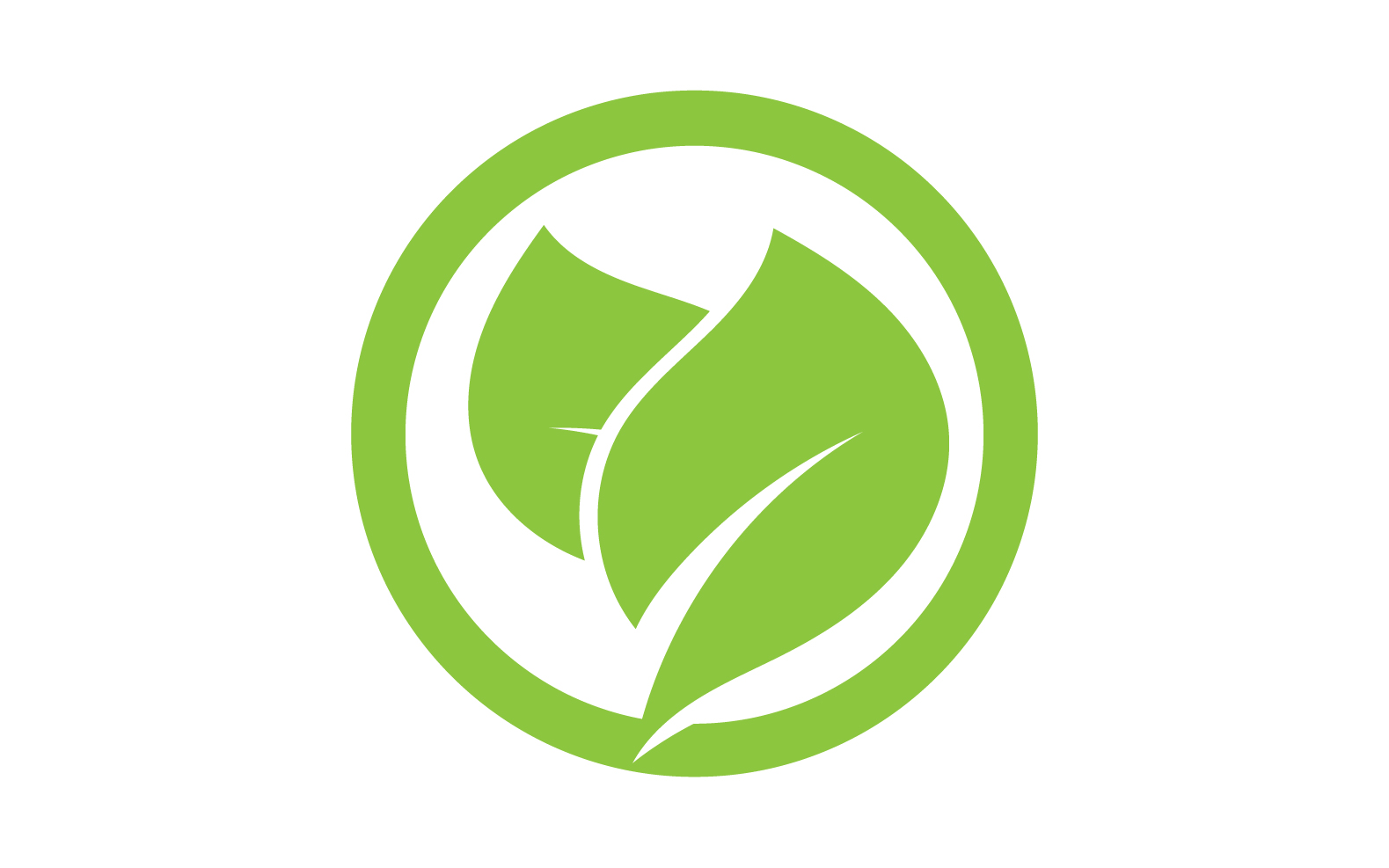 Leaf green tea nature fresh logo v2